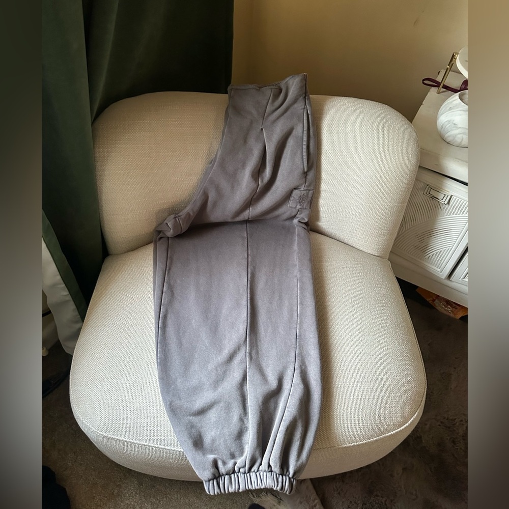 NWOT! FREE PEOPLE! 'Cheer On Joggers' in Gunmetal/gray! XL! Unique! - Picture 10 of 14